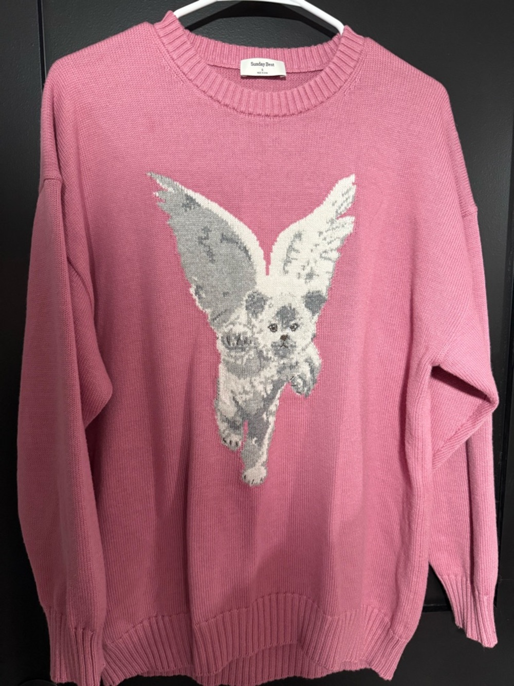 Sunday Best Pink Angel Knit Sweater